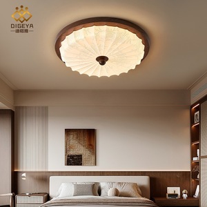 Plafonnier LED rond moderne pour dropshipping Shopify, spectre complet, protection oculaire, commande vocale, chambre à coucher, bureau, chambre d'enfant, style Mid-Century Woo - Product Image 4