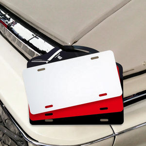 Matrícula de coche en blanco, rojo y negro, metal de aluminio, tamaño <span class=keywords><strong>4</strong></span> "<span class=keywords><strong>X</strong></span> <span class=keywords><strong>7</strong></span>" y 6 "<span class=keywords><strong>x</strong></span> 12" en stock - Product Image 3