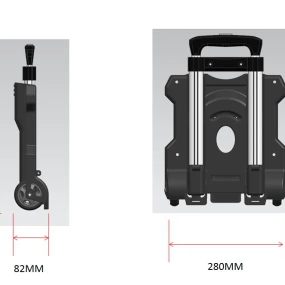 2023 Новая легкая пластиковая складная тележка для багажа от ningbo wahsun
