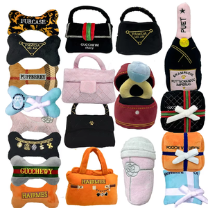 Giocattoli di peluche per cani personalizzati in cotone all'ingrosso giocattoli di peluche per animali domestici da masticare giocattoli cigolanti interattivi per cani - Product Image 1