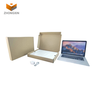 Boîte en carton épais de bonne qualité sans impression client avec protection rembourrée pour l'expédition d'ordinateurs portables