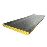 Panneau d'isolation en laine de verre pour systèmes CVC commerciaux et résidentiels certifié AS/NZS, 32 kg, 100 mm