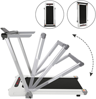 Caminadora Eléctrica Plegable de Acero para Oficina, Marca Manufacturer Well Made 3 en 1, para Caminar, Correr y Trotar, Motor de 2.5HP, Velocidad de 1-12km/h