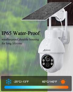 ANRAN 3MP Solar-Sicherheitskamera Außen WLAN-Überwachungskamera PIR-Bewegungserkennung Farbnachtsicht 2-Wege-Audio IP65 Wasserdicht - Product Image 5