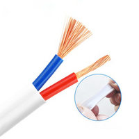 Kabel PVC Flat Solid Twin and Earth 1.5mm 2.5mm 4mm 6mm 2 Core untuk Kabel Bangunan Pasar Inggris Australia