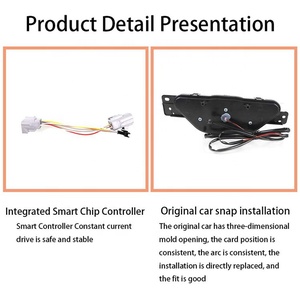 Trở Lại Trung Bumper Phanh Đèn Cảnh Báo Đuôi LED Ánh Sáng Tự Động Điều Chỉnh Cơ Thể Kit Đèn 2018 2019 2021 Cho Chr - Product Image 5