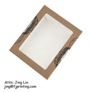 Caja de papel plegable para comida vegana verde <span class=keywords><strong>sushi</strong></span> ensalada de cartón blanco grado alimenticio impresión personalizada respetuosa con el medio ambiente con tapa - Product Image 2