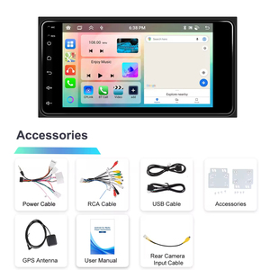 Radio para Auto Podofo de 7 Pulgadas y 2 Din con 6+128 GB para Toyota/Corolla, Estéreo para Auto Android, Carplay Inalámbrico y Android Auto, GPS, Wifi, Audio - Product Image 6