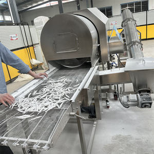 Enrobeur de farine à tambour continu en acier inoxydable à grande vitesse pour ligne de préparation d'aliments préparés en forme de nuggets de poulet - Product Image 3