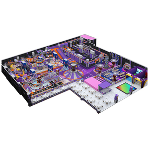 Parco Giochi Commerciale Indoor su Larga Scala con Giochi Interattivi, Trampolino e Percorso a Ostacoli per Centro di Intrattenimento Familiare - Product Image 2