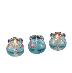 Duftende Handgemachte Umweltfreundliche Transparente <span class=keywords><strong>Gel</strong></span>-Wachs-Kunstkerze für Weihnachten Heimdekoration und Kerzenherstellung - Product Image 6