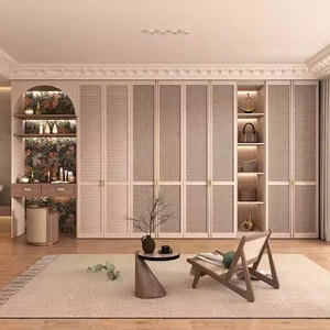 <span class=keywords><strong>Armoire</strong></span> de chambre à coucher moderne de luxe avec <span class=keywords><strong>porte</strong></span> <span class=keywords><strong>coulissante</strong></span> en verre réglable et grande capacité pour le mobilier de salon - Product Image 4