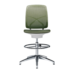 Height adjustable office high back mesh chair Bar stool Bar chair without wheels for office and home - Product Image 1