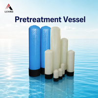 Réservoir sous pression en PRV pour adoucisseur d'eau, réservoir en fibre de verre pour prétraitement avec vanne de contrôle automatique pour usage industriel