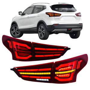 Feu arrière à LED pour Nissan <span class=keywords><strong>Qashqai</strong></span> J10 J11 <span class=keywords><strong>J12</strong></span> 2016-2022 avec animation DRL, clignotant et feu stop arrière – Ensemble complet - Product Image 1