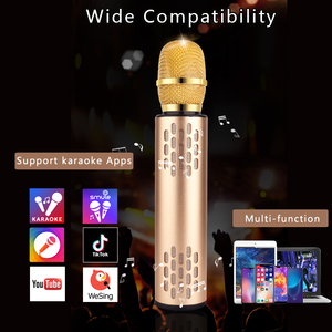 Microfono per interviste personalizzato Cordless 4 in 1 con altoparlante da Party Box Wireless <span class=keywords><strong>Mic</strong></span> Hight frequanc Logo cablato cancellazione del rumore - Product Image 4