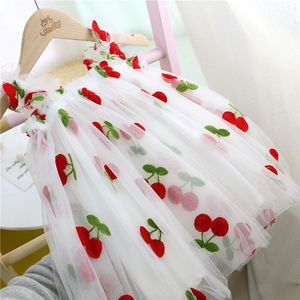 2022 Ins estate nuove ragazze senza maniche bretelle netto vestiti bambini netto principessa arcobaleno Tutu gonna bambina vestito - Product Image 3