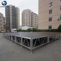Escenario Portátil de Aluminio para Exteriores, Económico, Resistente, con Capacidad de Carga Pesada, Dimensiones Personalizables
