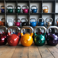 ZY Vente en gros, Meilleure vente : Kettlebell de compétition en fonte pour fitness et cross-training, colorée, idéale comme cadeau