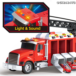 Camión <span class=keywords><strong>de</strong></span> Bomberos <span class=keywords><strong>de</strong></span> Juguete <span class=keywords><strong>de</strong></span> Metal Fundido a Presión con Expulsión Realista y Rociador <span class=keywords><strong>de</strong></span> Agua para Niños - Product Image 3