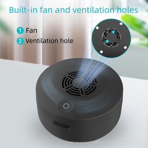 Custodia multifunzione portatile UVC custodia dentale a specchio con ritegno per ventilatore disinfettante per riporre la dentiera - Product Image 4