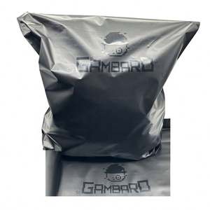 Sac d'expédition personnalisé noir mat avec logo UV 6x9 10x13 12x15 14.5x19 pour vêtements, biodégradable - Product Image 1