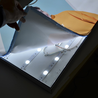 Affiche murale suspendue personnalisée pour intérieur, cadre en aluminium écologique, couleur pleine, rétroéclairage LED, boîte à lumière en tissu souple, 10000