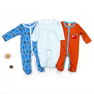 china manufacturer wholesale baby pajama 3 pack knitted romper jumpsuit sleepsuit Baju Bayi 2020 new ribbed romper