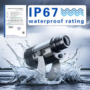 Luci pubblicitarie personalizzate gratuite per proiettore Logo 100 w150w Led <span class=keywords><strong>Gobo</strong></span> <span class=keywords><strong>Light</strong></span> Business Sign lampada di proiezione da parete all'aperto impermeabile IP67 - Product Image 5