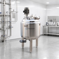 Cuve d'agitation magnétique en acier inoxydable à cisaillement élevé avec agitateur émulsifiant pour le traitement des liquides alimentaires et cosmétiques