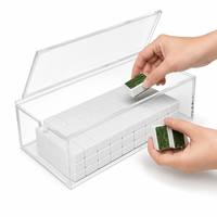 Boîte de rangement multifonctionnelle pliable en acrylique pour Mahjong américain, écologique, avec couvercle, vente chaude transfrontalière Shenghang