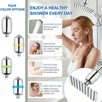 Pommeau de douche filtrant Hidly personnalisé à filtration multi-étapes à la vitamine C pour l'eau dure, élimine le chlore