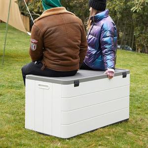 Abri de jardin en plastique extérieur de 120 gallons / 454 L avec <span class=keywords><strong>porte</strong></span> verrouillable, lucarnes, imperméable et écologique pour le rangement dans la cour et sur la terrasse - Product Image 6