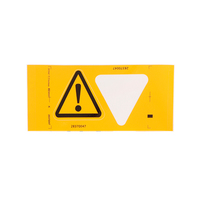 Étiquettes d'avertissement triangulaires en PVC haute résistance, impression à l'encre fluorescente, autocollants de sécurité pour machines et équipements
