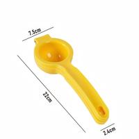 Herbruikbare citroenenpers, draagbare keukenhulp voor fruit en groenten, 2-in-1 handmatige citruspers