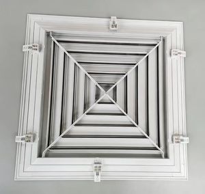 Difusor de Techo Cuadrado de Aleación de Aluminio - Duradero, Fácil Instalación, Diseño Tradicional para Sistemas HVAC, Uso Comercial y Residencial - Product Image 3