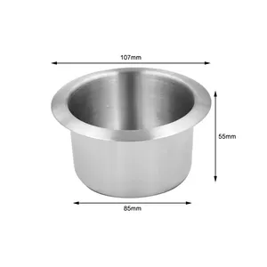 Stainless Steel Metal Restaurant Beverage Holder Cinema Sofa Chair Cup Holder Car Beverage Cup Holder