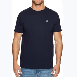 Camiseta Clásica de Cuello Redondo para Hombre, Diseño con Bordado P B, Camiseta con Patrón de Bordado de Dibujos Animados, Top de Manga Corta # PB - Product Image 1
