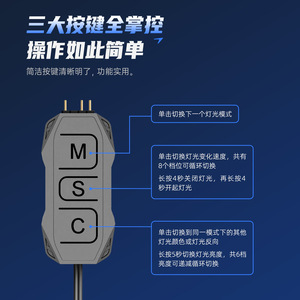 HiFrost 5V 3Pin ArGB Fan <b>Controller</b> SATA Power Adapter For PC Case <b>RGB</b> Lighting Control Hub - Product Image 2
