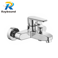 Robinet de douche mural thermostatique et à débit contrôlé pour cuisine, eau chaude et froide, jet de pluie pour baignoire, mélangeur de robinet de douche en zinc