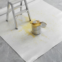 Feutre adhésif blanc à prix d'usine, protecteur de sol en feutre collant avec colle en spray sur le dessous