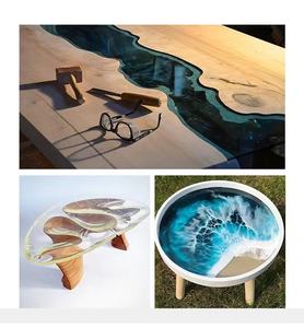 מותג העליון משלוח שולחנות שקיפות גבוהה עם שרף אפוקסי שרף עץ אפוקסי - Product Image 5