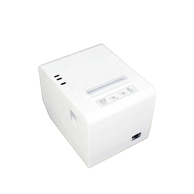80mm Desktop Handsfree Direct Thermal Receipt Printer with Auto Cutter USB+LAN Interface 1-Year Warranty in Stock