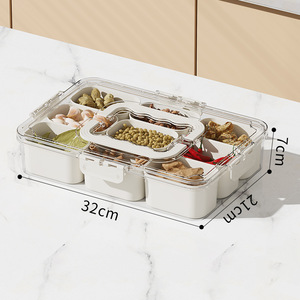 Caja de Almacenamiento de Especias para Cocina, Multifuncional, con Compartimentos, Hermética, para Refrigerador, de Plástico PP, Capacidad de 2.1-3L, Sostenible - Product Image 6