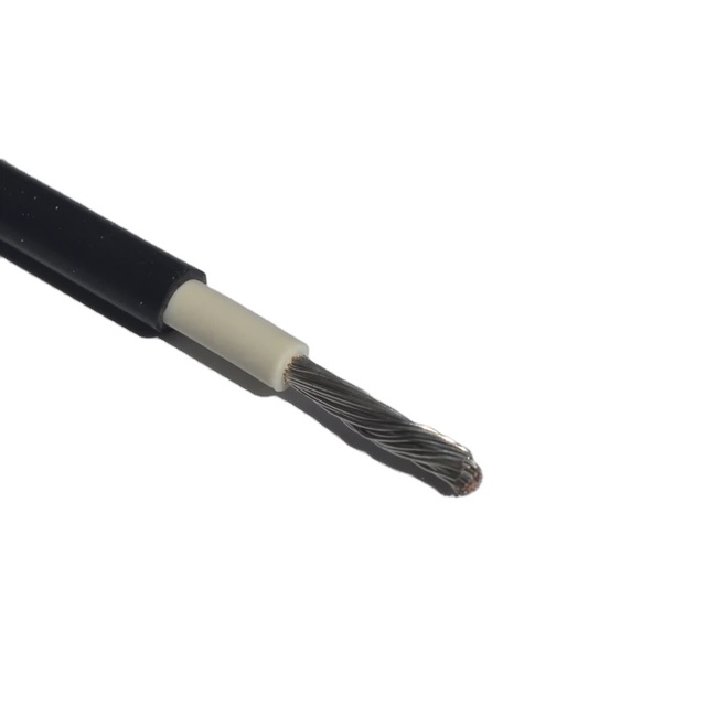 Custom Electrical Photovoltaic DC PV Wire Solar Panel Cable 2.5mm 4mm 6mm 10mm Adapter with Tinned Copper Stranded Conductor