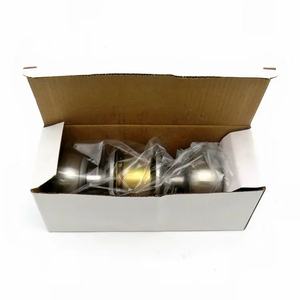 Cerradura de pomo de puerta redonda de acero inoxidable de grado 304 a granel de diseño moderno 60mm Backset con 3 Llaves para uso residencial y comercial - Product Image 3