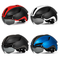 Casque de skate LED aérodynamique certifié CPSC PC EPS HT-29 L (57-62CM) avec éclairage USB et pare-vent pour le cyclisme en montagne et sur route