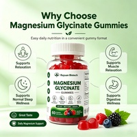 Gummies Halal Extra Fortes aux Vitamines Naturelles D3, B6, Zinc, Calcium, L-théanine, GABA, Glycinate de Magnésium Certifiées GMP pour Adultes