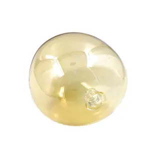 Pantalla de luz de globo de cristal de doble pared soplada a mano, cubierta de lámpara con rosca G9 interna, Estilo Vintage, G9