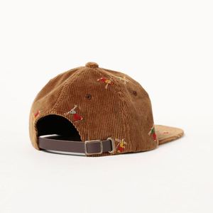 Gorra de 6 Paneles de Diseño Clásico con Logotipo Estampado, de Pana con Bordado 3D, Cálida para Otoño/Invierno 2026, de Alta Calidad - Product Image 2